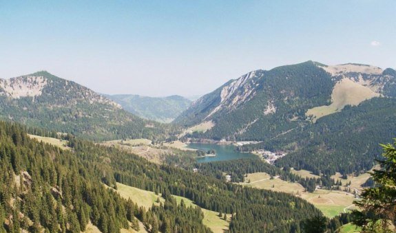 Blick vom Stolzenberg auf den Spitzingsee, © Unbekannt