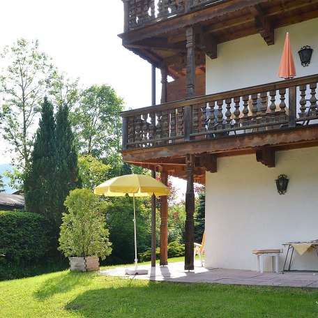 Ferienwohnung Am Rottach-Damm - Terrassee mit Blick zum Wallberg, © Ferienwohnung Am Rottach-Damm